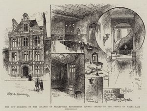 The New Building of the College of Preceptors, Bloomsbury Square Opened by the Prince of Wales Last Wednesday by Herbert Railton